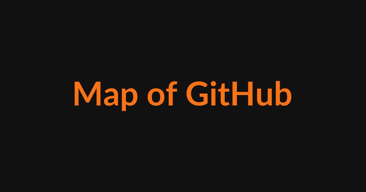 Map of GitHub — Explore 700K+ Repositories as a Galaxy | Anvaka